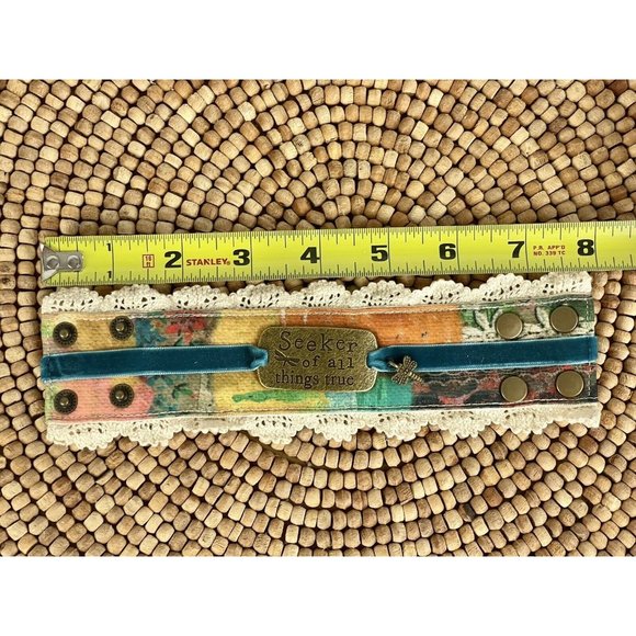 Kelly Rae Roberts Seeker of All Things True Cuff Bracelet from Demdaco - Picture 5 of 7